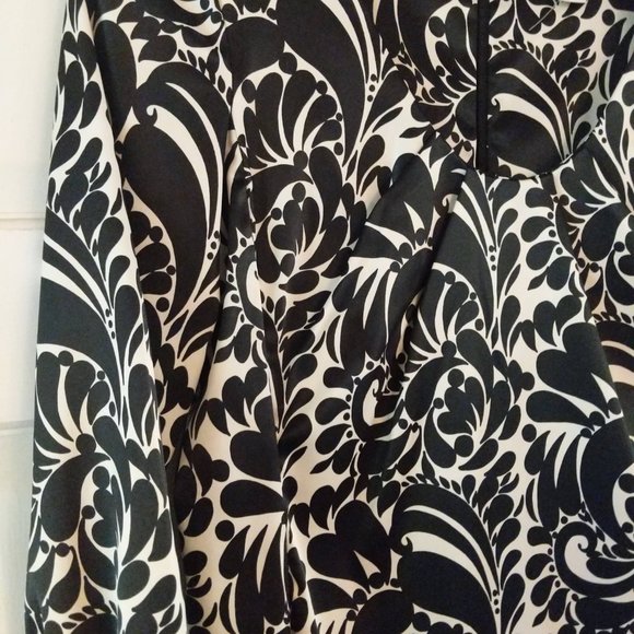 Harold's navy & white  floral scoop neck  dress SZ 4 - Picture 3 of 11